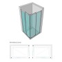 Box Angolare Con Ante Scorrevoli  Geranio S1168 4 Millimetri Ix Box Shower 