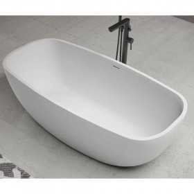 Vasca Free Standing Meradhoo in Art Stone Colore Bianco Opaco Lullaby 