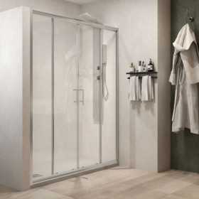 Porta Doccia Scorrevole Florian S194F Cristallo 6 millimetri Chrome Ix Box Shower