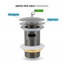 Miscelatore monocomando per bidet canna di fucile serie Jazz installazione rapida con piletta click clack