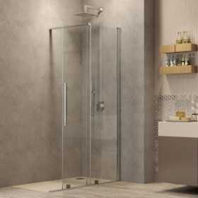 Parete Doccia Walk In Filanta WL900 Cristallo 8 millimetri Chrome Ix Box Shower