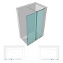 Parete Doccia Walk In Filanta WL900 Cristallo 8 millimetri Chrome Ix Box Shower