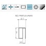 Parete Doccia Walk In Filanta WL900 Cristallo 8 millimetri Chrome Ix Box Shower