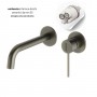Miscelatore monocomando a due fori ad incasso a parete per lavabo canna di fucile con sistema install box