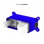 Miscelatore monocomando a due fori ad incasso a parete per lavabo nickel spazzolato con sistema install box