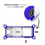 Miscelatore monocomando a due fori ad incasso a parete per lavabo cromo lucido con sistema install box