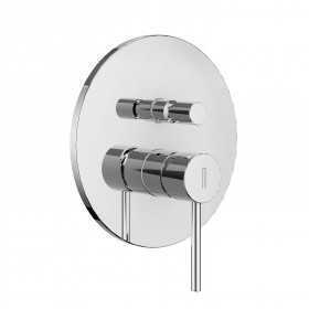 Miscelatore monocomando ad incasso doccia con deviatore 2 vie cromo lucido con sistema install box serie Jazz