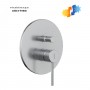 Miscelatore monocomando ad incasso doccia con deviatore 2 vie nickel spazzolato con sistema install box serie Jazz