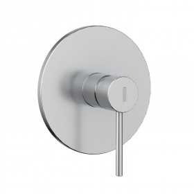 Miscelatore monocomando ad incasso doccia a parete 1 via nickel spazzolato con sistema install box serie Jazz