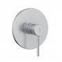 Miscelatore monocomando ad incasso doccia a parete 1 via nickel spazzolato con sistema install box serie Jazz
