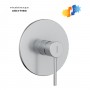 Miscelatore monocomando ad incasso doccia a parete 1 via nickel spazzolato con sistema install box serie Jazz