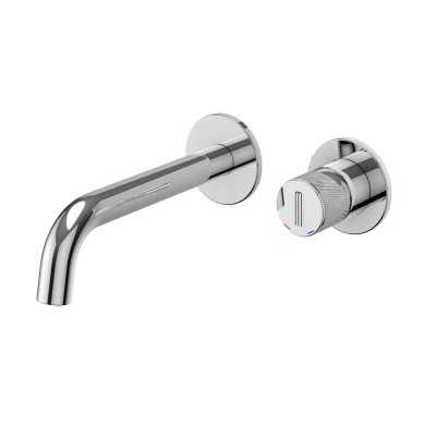 Miscelatore monocomando due fori a incasso a parete per lavabo Jazz Plus con sistema install box