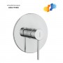 Miscelatore monocomando ad incasso doccia a parete 1 via cromo lucido con sistema install box serie Jazz
