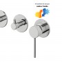 Set miscelatore monocomando vasca incasso a parete con doccetta serie Jazz