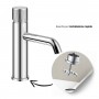 Miscelatore monocomando Jazz Plus per lavabo in ottone installazione rapida