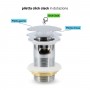Miscelatore monocomando Jazz Plus per lavabo in ottone installazione rapida