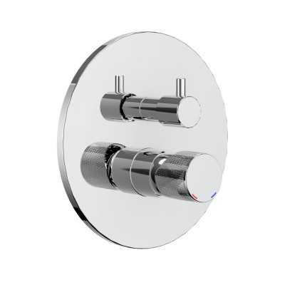 Miscelatore monocomando ad incasso doccia a parete 4 vie con deviatore a vitone sistema install box serie Jazz Plus