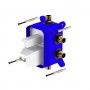 Miscelatore monocomando ad incasso doccia a parete 4 vie con deviatore a vitone sistema install box serie Jazz Plus