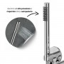 Set miscelatore monocomando vasca incasso a parete con doccetta serie Jazz Plus