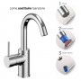Miscelatore monocomando Jazz Art per lavabo installazione rapida con piletta click clack