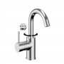 Miscelatore monocomando Jazz Art per lavabo installazione rapida con piletta click clack