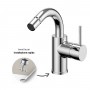 Miscelatore monocomando Jazz Art per bidet installazione rapida con piletta click clack
