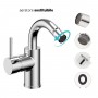 Miscelatore monocomando Jazz Art per bidet installazione rapida con piletta click clack