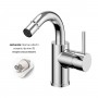 Miscelatore monocomando Jazz Art per bidet installazione rapida con piletta click clack
