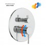 Miscelatore monocomando incasso doccia a parete 3 vie con deviatore a vitone sistema install box serie Jazz Art
