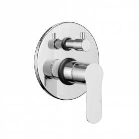 Miscelatore monocomando ad incasso doccia con deviatore 4 vie con sistema install box serie Pop