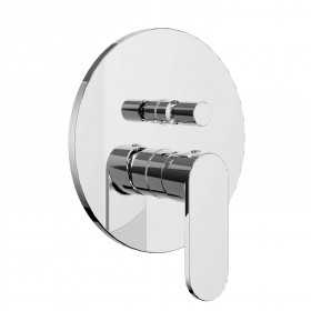 Miscelatore monocomando ad incasso doccia con deviatore 2 vie cromo lucido con sistema install box serie ONE