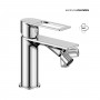 Miscelatore monocomando per bidet in ottone serie Sprint Hole con cartuccia da mm 25 piletta da 1.1/4