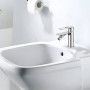 Miscelatore monocomando per bidet in ottone serie Sprint Hole con cartuccia da mm 25 piletta da 1.1/4