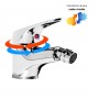 Miscelatore monocomando bidet in ottone cromato aeratore orientabile