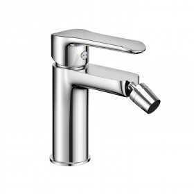 Miscelatore monocomando per bidet in ottone serie Age con cartuccia da mm 35 piletta da 1.1/4 aeratore orientabile cromo lucido