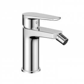 Miscelatore monocomando per bidet in ottone cromo lucido serie Green con cartuccia da mm 35 piletta da 1.1/4