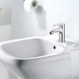 Miscelatore monocomando per bidet in ottone serie Blus con cartuccia da mm 35 piletta da 1.1/4