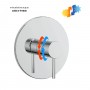 Miscelatore monocomando ad incasso doccia a parete 1 via con sistema install box serie Jazz Art