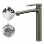 Miscelatore monocomando per lavabo canna alta in ottone serie Age con cartuccia da mm 35
