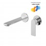 Miscelatore Monocomando A Due Fori Per Lavabo Cromo Lucido