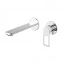Miscelatore monocomando a due fori ad incasso a parete per lavabo cromo lucido con sistema install box serie Sprint Hole