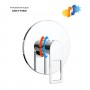 Miscelatore monocomando ad incasso doccia a parete 1 via con sistema install box serie Sprint Hole
