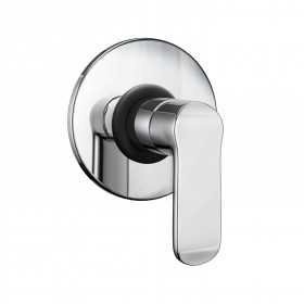 Miscelatore monocomando ad incasso doccia a parete 1 via cromo lucido con sistema install box serie Age