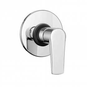 Miscelatore monocomando ad incasso doccia a parete 1 via cromo lucido serie Green