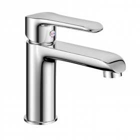 Miscelatore monocomando per lavabo in ottone con cartuccia da mm 25 piletta da 1.1/4 serie Age