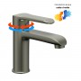 Miscelatore monocomando per lavabo in ottone con cartuccia da mm 25 piletta da 1.1/4 serie Age