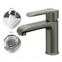 Miscelatore monocomando per lavabo in ottone con cartuccia da mm 25 piletta da 1.1/4 serie Age