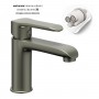Miscelatore monocomando per lavabo in ottone con cartuccia da mm 25 piletta da 1.1/4 serie Age