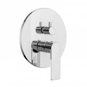 Miscelatore monocomando ad incasso doccia a parete 3 vie con deviatore a vitone sistema install box serie SPRINT