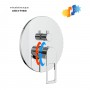 Miscelatore monocomando ad incasso doccia a parete 3 vie con deviatore a vitone sistema install box serie Sprint Hole